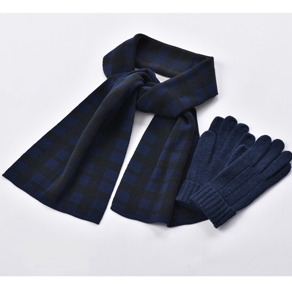 ニット手袋・マフラーセットE