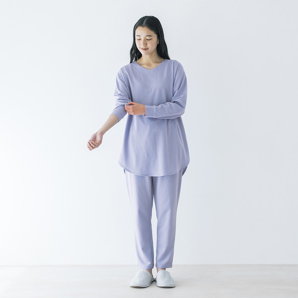 [リカバリープロラボ] リカバリーウエア上下セット パープル