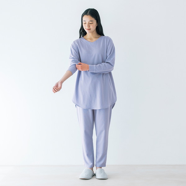 [リカバリープロラボ] リカバリーウエア上下セット パープル