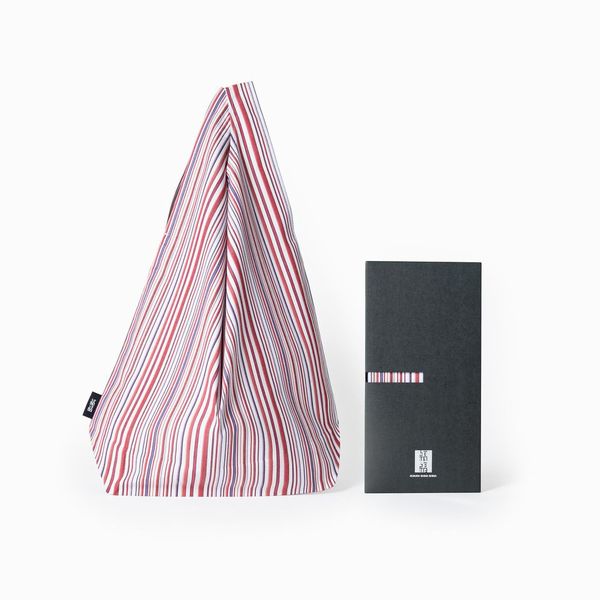 [小倉縞縞] シンプルバッグS（化粧箱付き） ＃1057紫情景