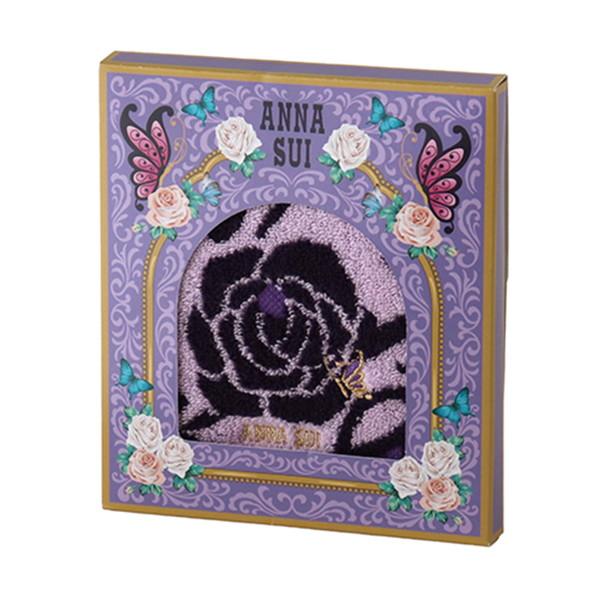 [アナ スイ] パッケージ入りタオルハンカチ パープル