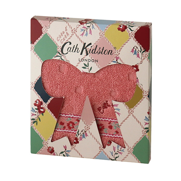 [キャスキッドソン] パッケージ入りタオルハンカチ ピンク