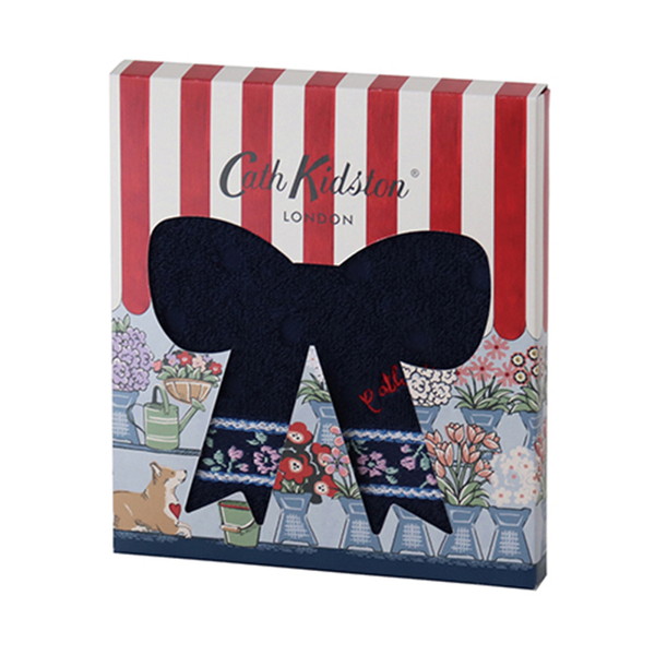 [キャスキッドソン] パッケージ入りタオルハンカチ ネイビー