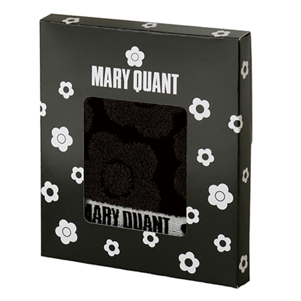 [マリークヮント] パッケージ入りタオルハンカチ ブラック