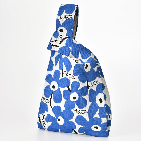 [M&CO.] ロゴ/フラワー ブルー