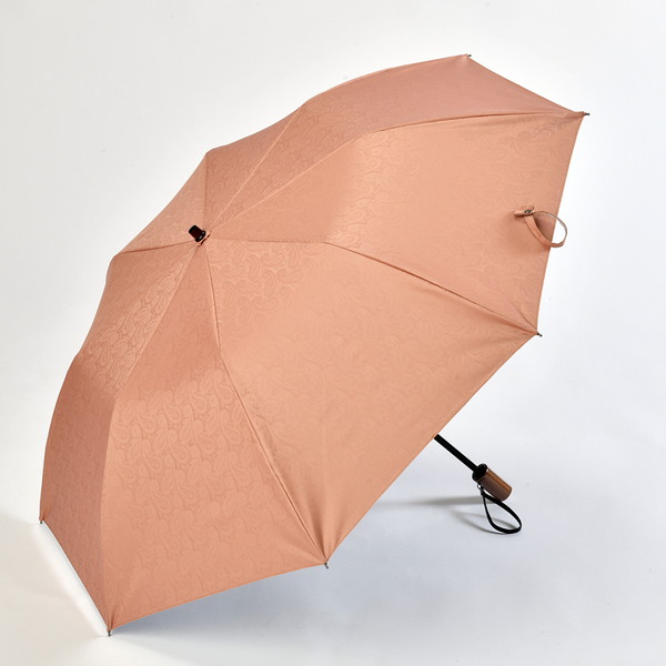 [前原光榮商店] ＜井筒屋限定＞晴雨兼用折りたたみ傘 ペイズリー柄　ピンク