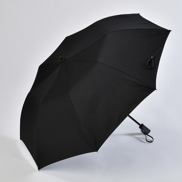[前原光榮商店] ＜井筒屋限定＞晴雨兼用折りたたみ傘 無地　黒