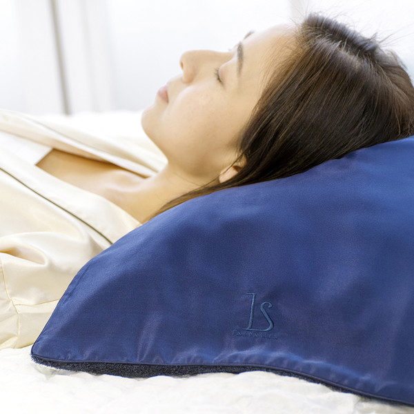 [LAYLASILK ] LAYLASILK シルクタオル ネイビー 38×85cm