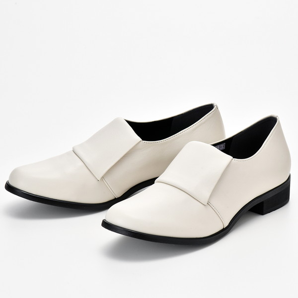 [ヤスプラス] ソフトレザー3.0センチヒールシューズ 婦人靴(8501) ホワイト 22.5cm