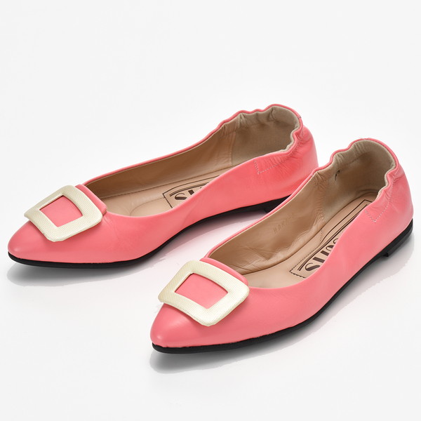 [PINK SUTIS] レザーバレーシューズ ピンク 36( 23.0-23.5㎝ )