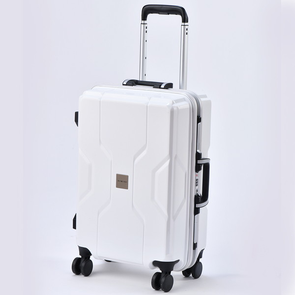 スーツケース（コンパクトエコバッグ付き）(ホワイト)