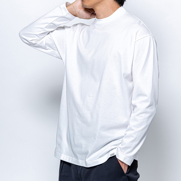 [木村メリヤス工場] 長袖Tシャツ（ピマコットン） ホワイト M