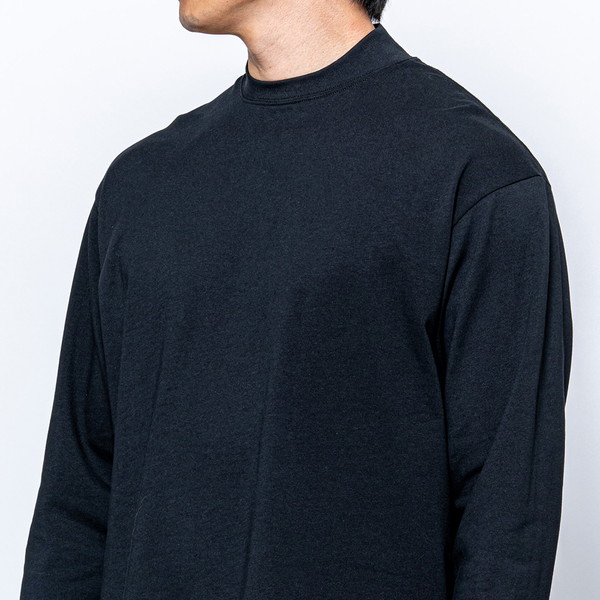 [木村メリヤス工場] 長袖Tシャツ（ピマコットン） ブラック M