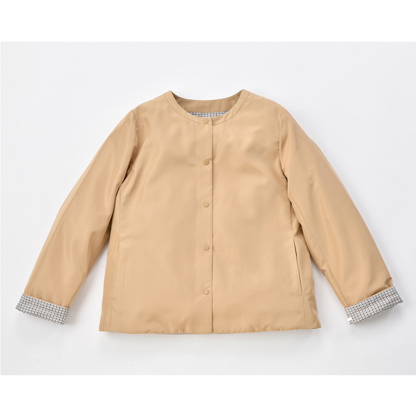 [ベリープリュス] 中綿ジャケット ベージュ