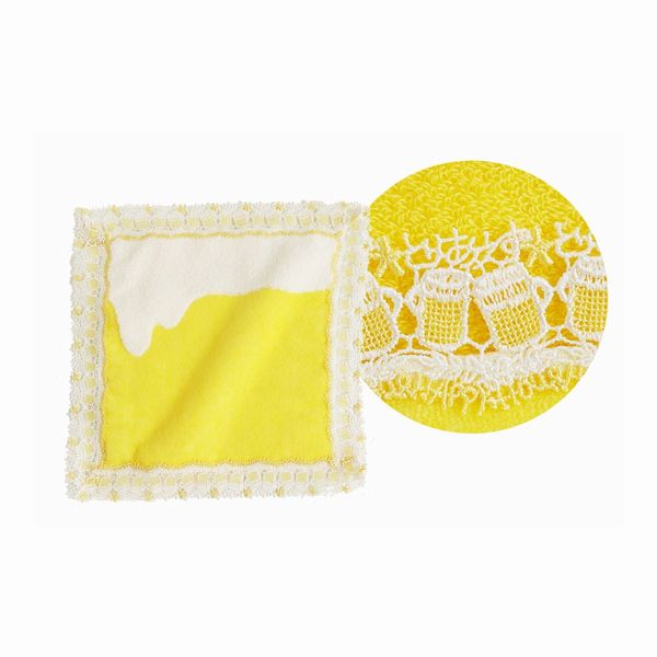 【店頭受取】[近沢レース店] タオルハンカチ/生ビール～ぷはぁ～ [5110587009]