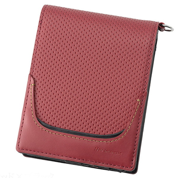 [ノイ　インテレッセ] 二つ折り財布 レッド×ブラック