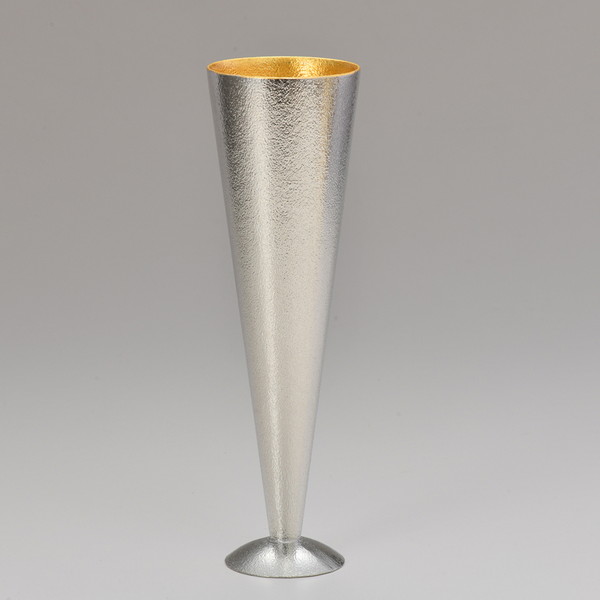 [能作] シャンパングラス - L - 金箔