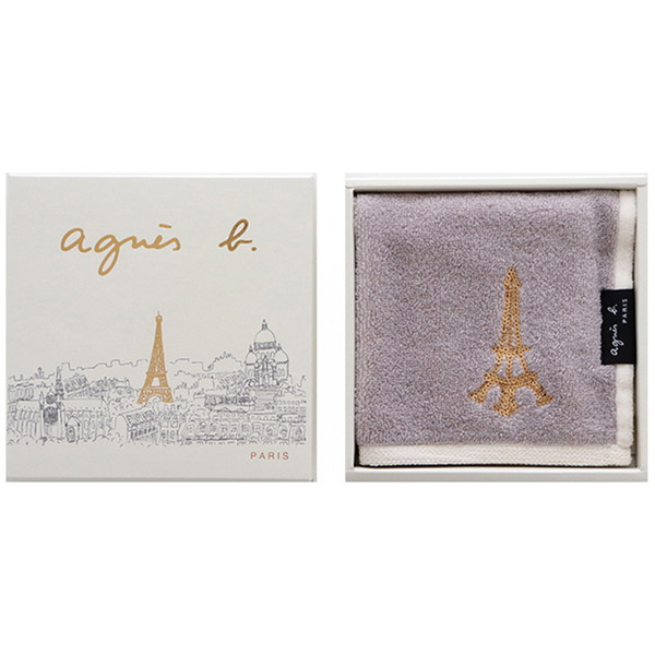 [アニエスベー] パッケージ入りタオルハンカチ ホワイト