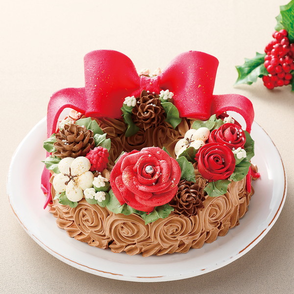 【店頭受取】[ドルチェ・ディ・ロッカカリーノ] クリスマスリースフローレンス