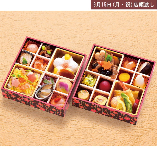 【店頭受取】 [料亭金鍋] 慶寿御膳(170×170mm、2段)