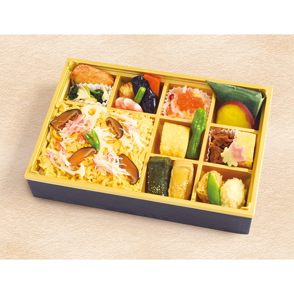 【店頭受取】[梅の花] 季節弁当ことぶき（ちらし寿司）(235×165mm、1段)
