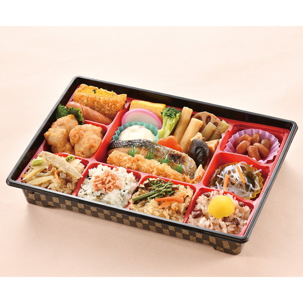 【店頭受取】[まんえい堂] おこわ御膳(280×195mm、1段)