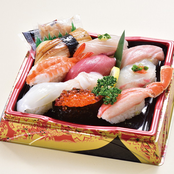 ［鮮魚丸福］ 大トロ中トロ入にぎり寿司（10貫）　～ネットデパ地下