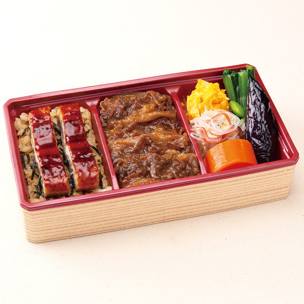 【7月19日(土)お届け】[柿安ダイニング] 黒毛和牛 牛めし&うなぎ弁当（1個）　～ネットデパ地下