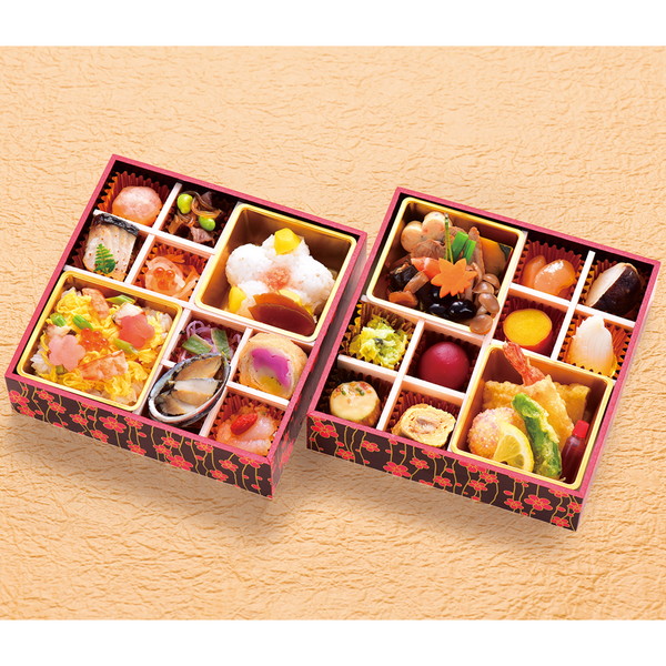 【9月15日お届け】[料亭金鍋] 慶寿御膳(170×170mm、2段)　～ネットデパ地下