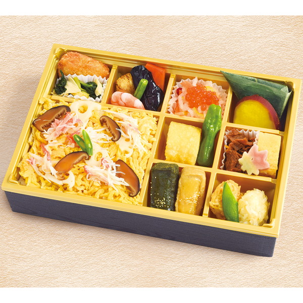 【9月15日お届け】[梅の花] 季節弁当ことぶき（ちらし寿司）(235×165mm、1段)　～ネットデパ地下