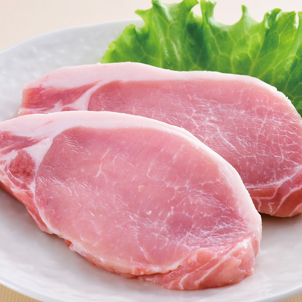 [お肉処さくら井] 宮崎県産 霧島ポークロースとんかつ用  (約100ｇ×2枚)　～ネットデパ地下