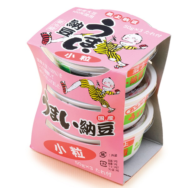 [IMC 篠原商店] 国産うまい納豆 (50ｇ×3パック)　～ネットデパ地下