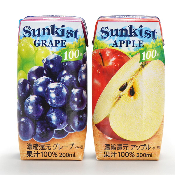 [個食] 森永乳業 サンキスト100％グレープ (200ｍｌ)　～ネットデパ地下