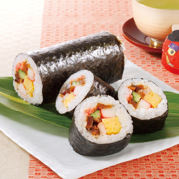 【2月3日(火)お届け】[なだ万厨房] こうふく恵方巻 (ハーフ)　～ネットデパ地下