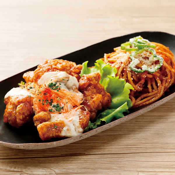 [かつヰ] チキン南蛮＆手作りナポリタンプレート（1パック）　～ネットデパ地下