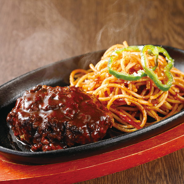 [かつヰ] デミグラスの黄金比率ハンバーグ＆ナポリタンセット（1パック）　～ネットデパ地下