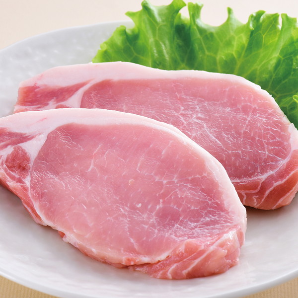 [お肉処さくら井] 宮崎県産　霧島ポークロースとんかつ用　（約100ｇ×2枚）　～ネットデパ地下