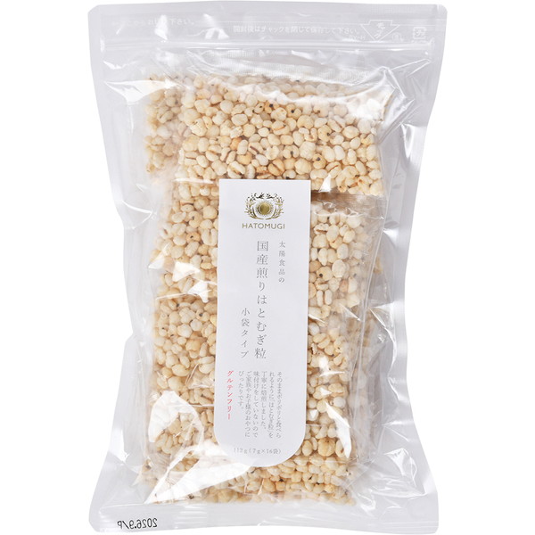 [コダマ健康食品] 太陽食品　国産はとむぎほうじ粒（7ｇ×16袋）　～ネットデパ地下