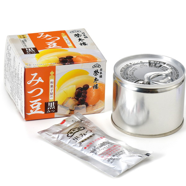 [IMC 榮太郎總本舗] 和菓子屋のみつ豆（黒みつ）（225ｇ）　～ネットデパ地下