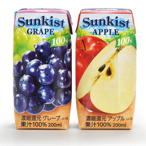 [個食] 森永乳業　サンキスト100％アップル（200ｍｌ）　～ネットデパ地下