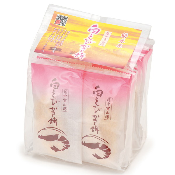 [全国銘菓 御菓蔵] 白えびかき餅　(14個入)　～ネットデパ地下