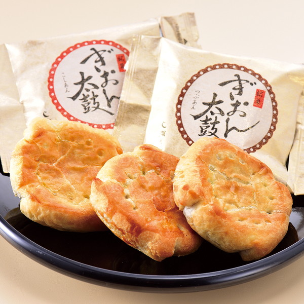 [湖月堂] ぎおん太鼓（5個入（粒あん3個・こしあん2個）　～ネットデパ地下