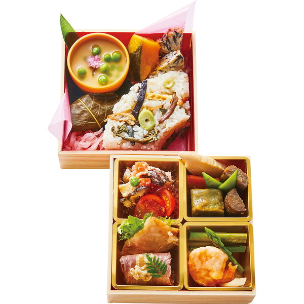 【5月10日(日)お届け】 [日本のさらだいとはん]彩々二重御膳　2段