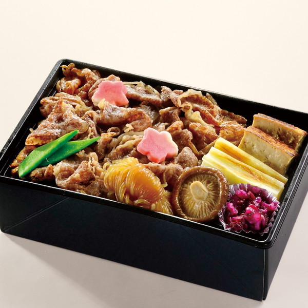 【7月26日(日)お届け】 [料亭金鍋] 黒毛和牛 すき焼き重（１折） 　～ネットデパ地下
