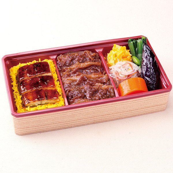 【7月26日(日)お届け】 [柿安ダイニング] 黒毛和牛 牛めし＆うなぎ弁当（１個） 　～ネットデパ地下