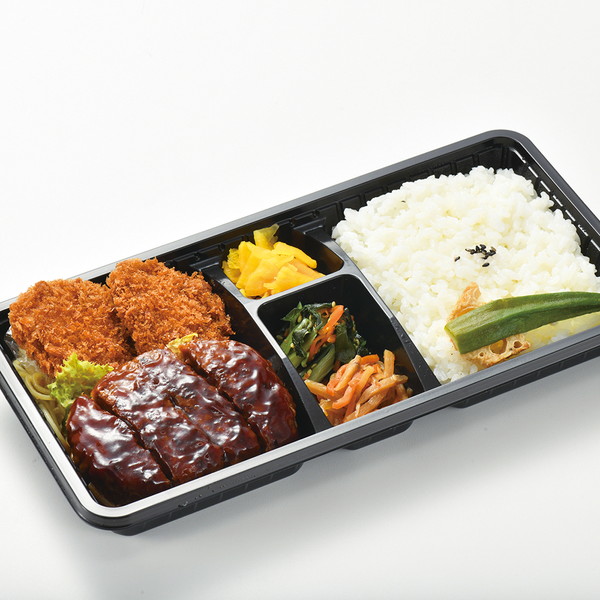 [すてーき物語] ふんわりハンバーグヒレカツ弁当（1折） ～ネットデパ地下