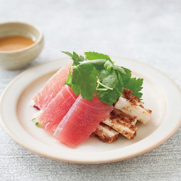 [日本のさらだ いとはん] キハダマグロと長芋の黄身醤油和え（100g） ～ネットデパ地下