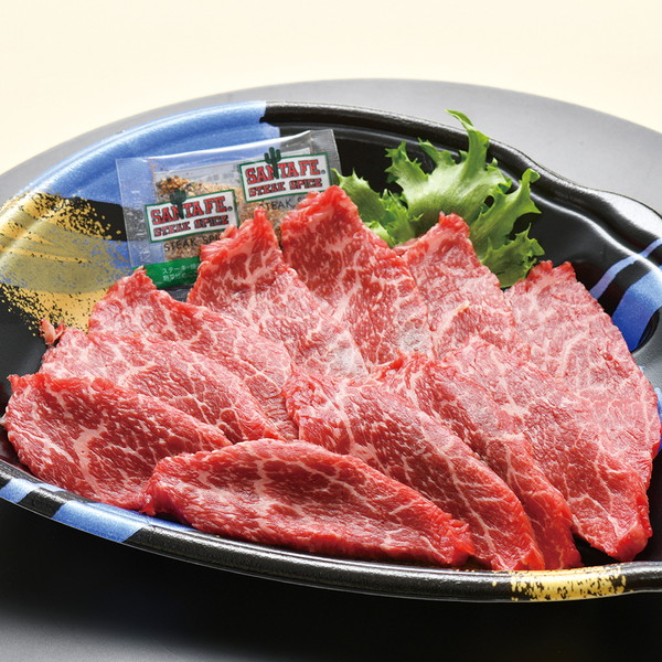 [お肉処さくら井] 九州産 黒毛和牛赤身焼肉用（もも・肩）（約130g） ～ネットデパ地下