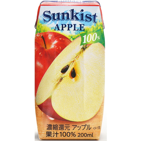 [個食] 森永乳業サンキスト100％アップル（200ml） ～ネットデパ地下