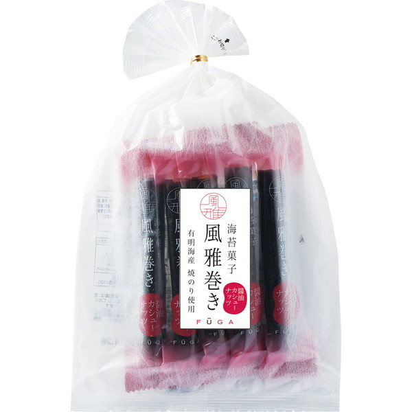 [風雅] 風雅巻き 醤油カシューナッツ（5本入） ～ネットデパ地下